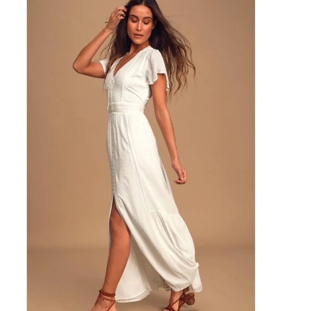 DVC White Cotton Dress S